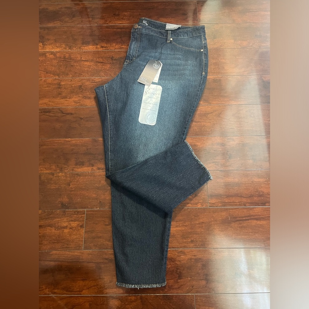 1822 Denim Ankle Skinny Jeans Size 22W NWT